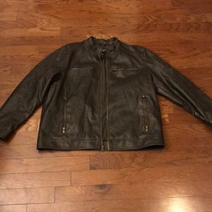Men’s Black Rivet faux Leather jacket